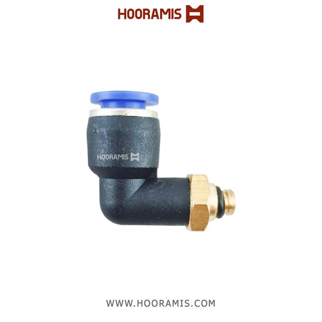 فیتینگ زانویی مینیاتوری پنوماتیک با شلنگ خور 4 میلیمتر و سایز دنده نری 3 میلیمتر (M3*0.5)  10_2.png