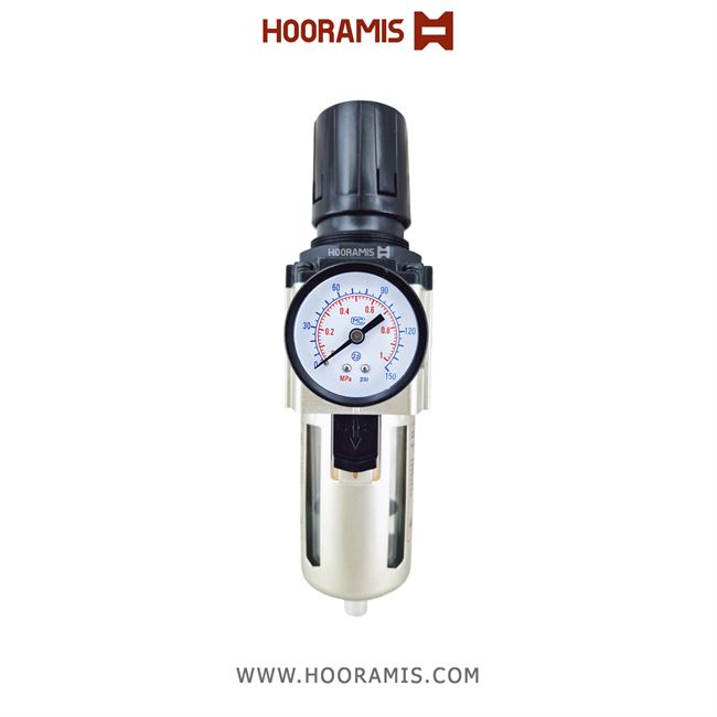واحد مراقبت پنوماتیک سایز 3/8 اینچ یک تکه (فیلتر رگلاتور) برند LIDER مدل AW4000-04