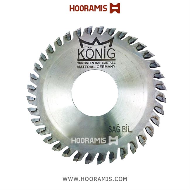 تیغ اره الماسه کوچک سمت راست جهت برش زهوارآلومینیوم و uPVC برند Konig ترکیه به ابعاد 32*3.2*175- Z56