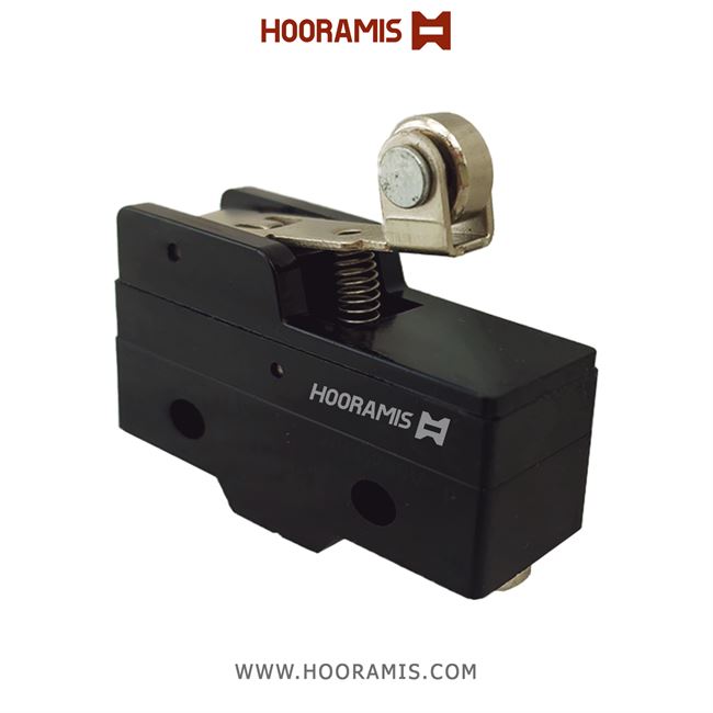 میکروسوئیچ اهرمی فشاری تسمه کوتاه قرقره دار برند HIGLY مدل Z15G1704