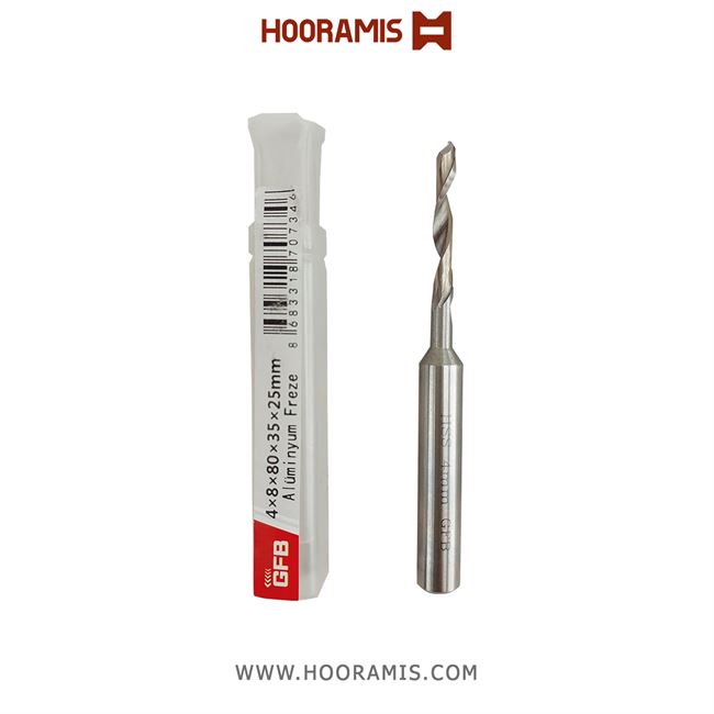 مته عمومی آلومینیوم به ابعاد 8*80*35*25*4 از جنس HSS برند GFB ترکیه | کد رفرنس 2413 |