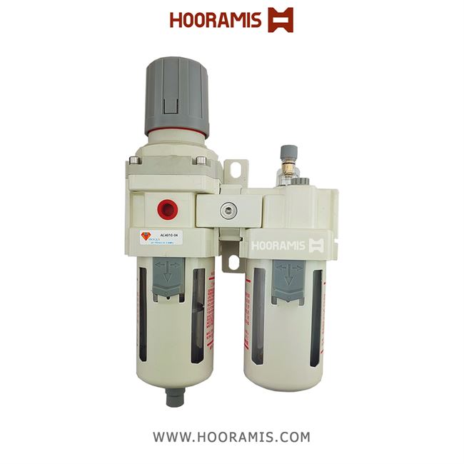 واحد مراقبت پنوماتیک سایز 1/2 اینچ دو تکه برند UNIQUE مدل AC4010-04