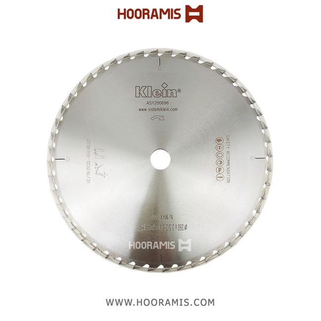 تیغ اره الماسه  48 دندانه قطر 350 شفت  32 جهت برش بیلت و شمش آلومینیوم برند کلین (Klein) ایتالیا |  کد رفرنس AS1200696 | 20251227_150643.png