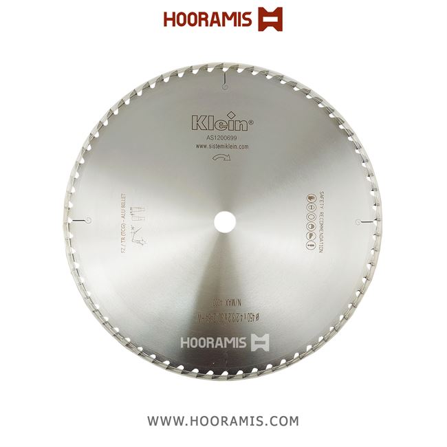 تیغ اره الماسه  64 دندانه قطر 450 شفت  30 جهت برش بیلت و شمش آلومینیوم برند کلین (Klein) ایتالیا |  کد رفرنس AS1200699 | 20251227_151831.png