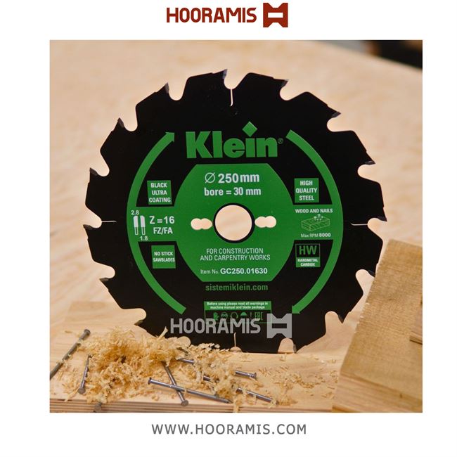 تیغ اره الماسه  چوب با بقایای فلزی بر  24 دندانه قطر  350 شفت  30 برند  کلین (Klein) ایتالیا |  کد رفرنس GC350.02430 | 238_lame-circolari-hw-per-tavolame-anche-con-chiodi-ed-edilizia(4).jpg