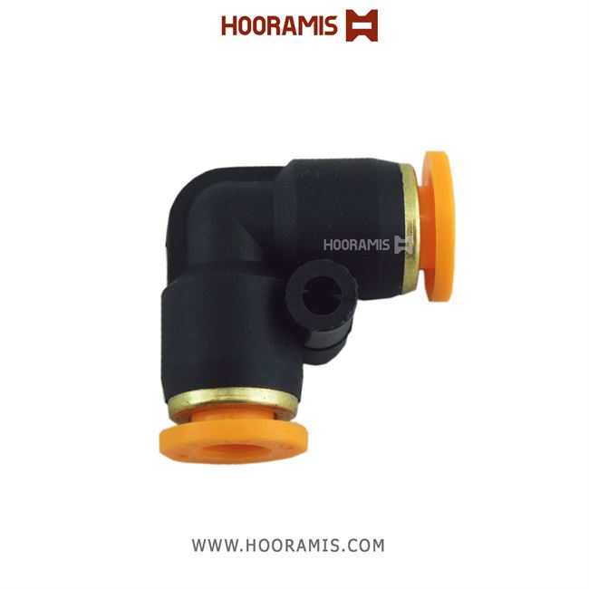 فیتینگ زانوئی پنوماتیک با شلنگ خور 6 میلیمتر