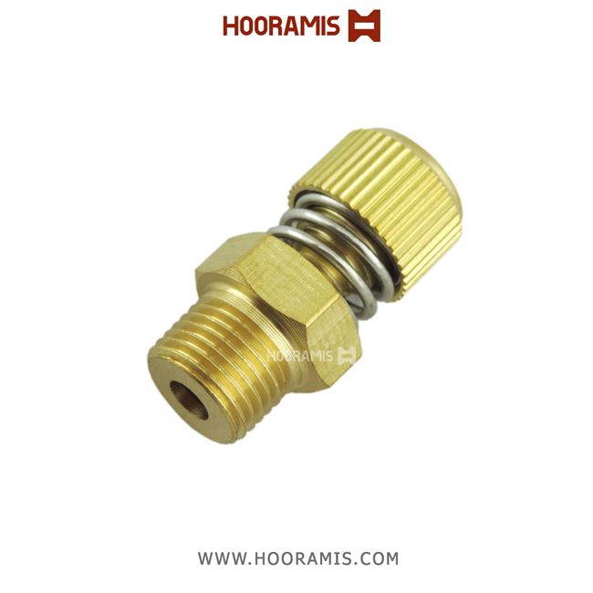 فلو اگزوز فنردار(صداخفه کن) پنوماتیک با سایز دنده 1/8 اینچ