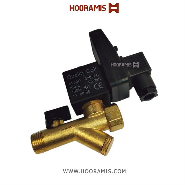  شیر برقی تایمردار ( اتودرین ) پنوماتیک 2/2 سایز 1/2 اینچ برند MJ مدل D-103T