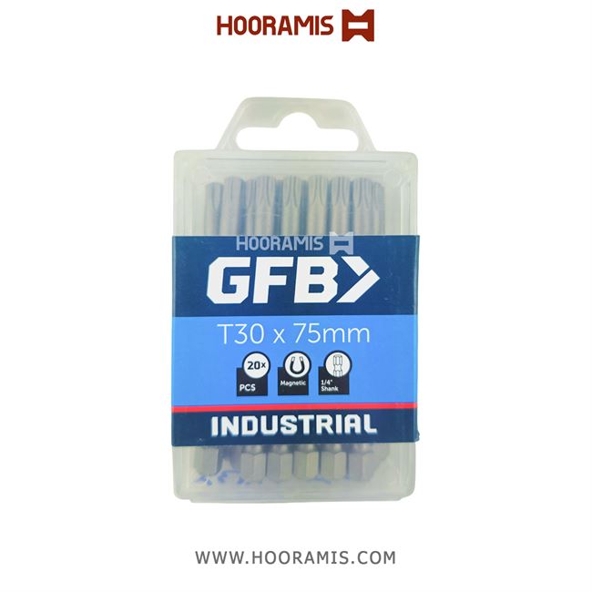 سردریلی پیچ بند یک سر ستاره ای T30 به طول 75 میلیمتر برند gfb ترکیه 562_1.png