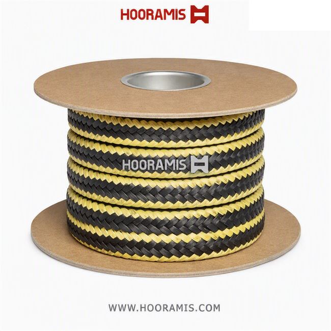 پکینگ تفلون آرامید مشکی (packing-teflon-aramid-black)