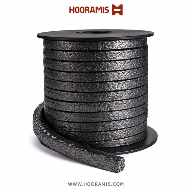 پکینگ گرافیت خالص سیمدار (Pure graphite packing with wire)