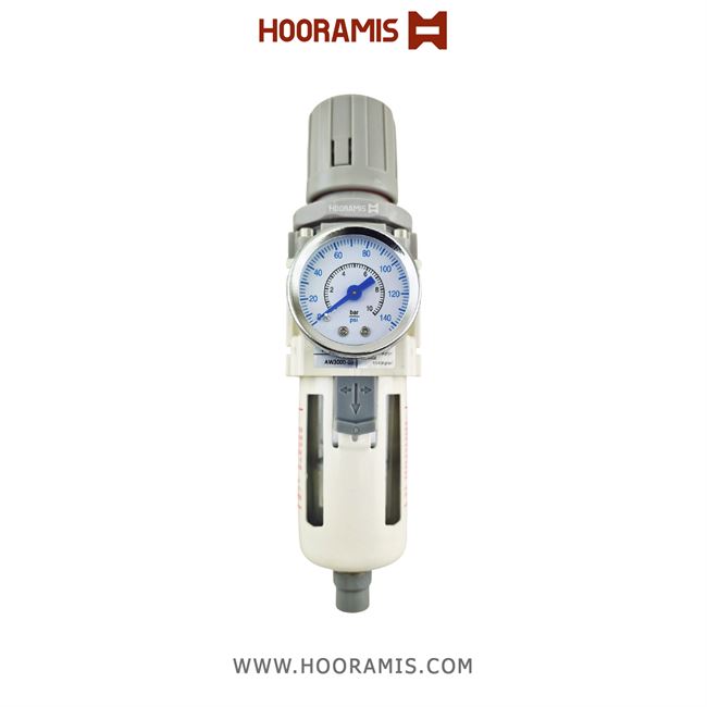 واحد مراقبت پنوماتیک سایز 1/2 اینچ یک تکه (فیلتر رگلاتور) برند CPC مدل AW3000-03
