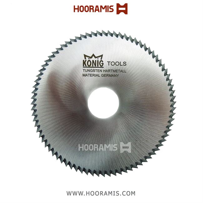 تیغ اره فولادی کوچک چپگرد برش زهوار پلاستیک و  uPVC برند Konig Tools ترکیه به ابعاد 22*4*120- Z80