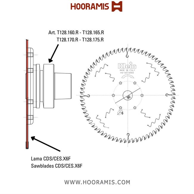تیغ اره الماسه  نئوپان-چوب  بر  80 دندانه قطر  250 شفت  30 برند  کلین (Klein) ایتالیا |  کد رفرنس CES250.08030.X6F | 971_lame-circolari-universali-hw-per-portalama(3).jpg