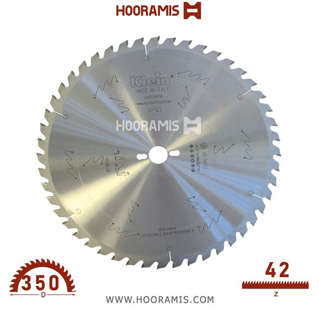 تیغ اره الماسه  چوب بر و نئوپان بر  42 دندانه قطر  350 شفت  30  کلین (Klein) ایتالیا |  کد رفرنس CA350.04230 |