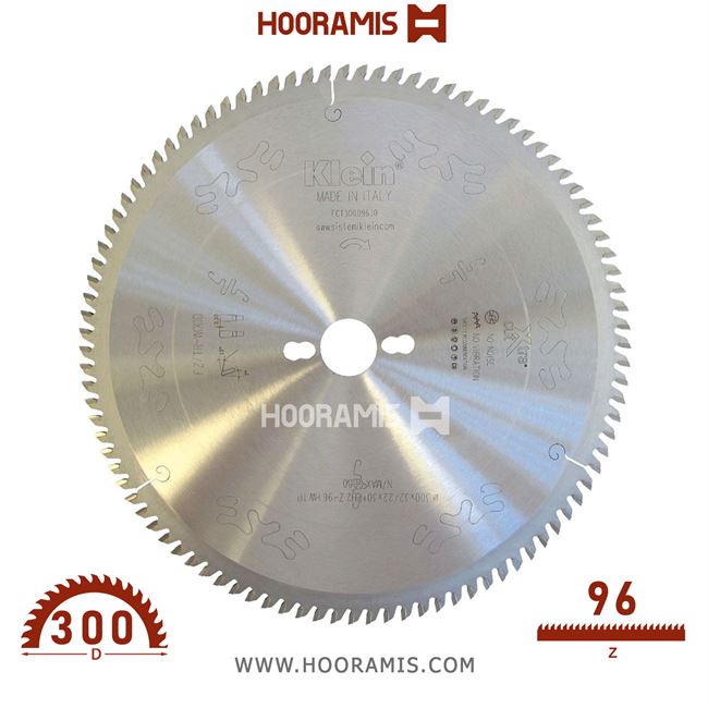 تیغ اره الماسه  MDF بر و لمینیت بر  96 دندانه قطر  300 شفت  30  کلین (Klein) ایتالیا |  کد رفرنس FCT300.09630 |