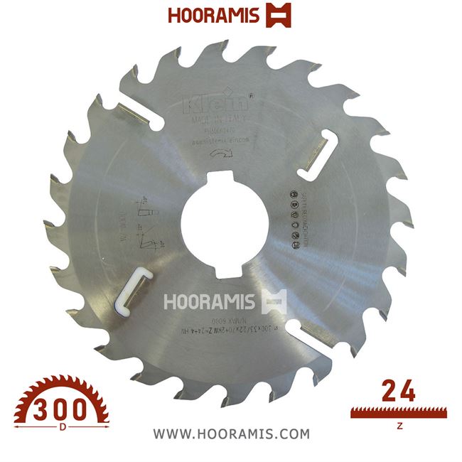 تیغ اره الماسه  چوب بر  24 دندانه قطر  300 شفت  30  کلین (Klein) ایتالیا |  کد رفرنس FH300.02430 |