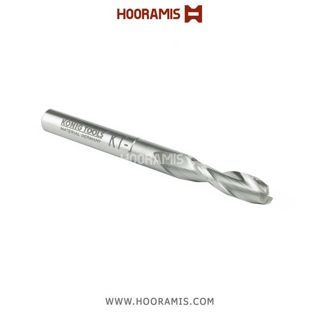 مته اختصاصی دو کاناله مارپیچ راستگرد 10*100*60*35*10 از جنس HSS-E جهت فرزکاری بر روی پروفیلهای آلومینیوم و uPVC در دستگاه elumatec KF 180