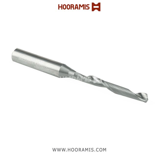 مته اختصاصی دو کاناله 8*80*40*5 از جنس Solid Carbide جهت ایجاد شیار آب بر روی پروفیلهای uPVC در ماشینهای Elumatec , Sturz , etc