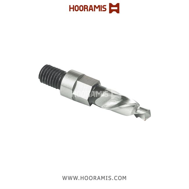 مته اختصاصی نوک دار چپگرد 60*30*10  با شفت پیچدارصاف M10 از جنس HSS-E جهت کار بر روی پروفیلهای uPVC با یا بدون پروفیل گالوانیزه