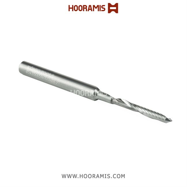 مته اختصاصی تک کاناله با مارپیچ راستگرد 8*100*44*35*5 از جنس Solid Carbide جهت ایجاد شیار آب بر روی پروفیلهای uPVC در ماشینهای AFS , BJM , Rotox , Schirmer ,Graf , etc 