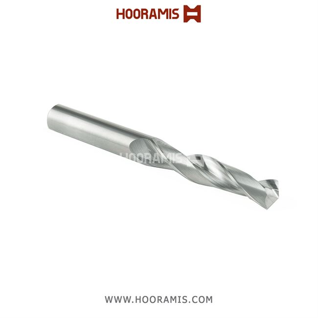 مته اختصاصی دوکاناله 12*110*60*12 از جنس Solid Carbide جهت کار بر روی پروفیلهای آلومینیوم و uPVC در ماشینهای (GRAF Z-2) CNC