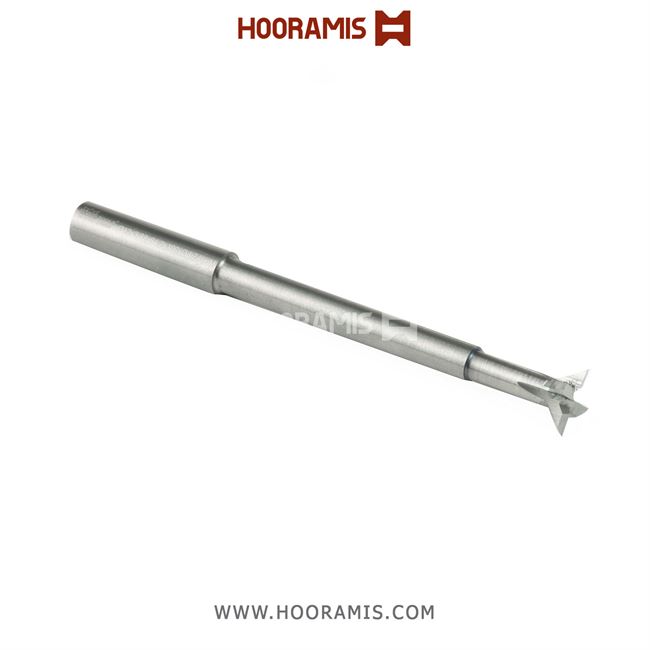 مته اختصاصی چهار پر T شکل  8*100*65*12  از جنس Solid Carbide جهت پولیش داخلی در پروفیلهای uPVC در ماشینهای  Elumatec , Rotox , Sturz , Urban , etc 