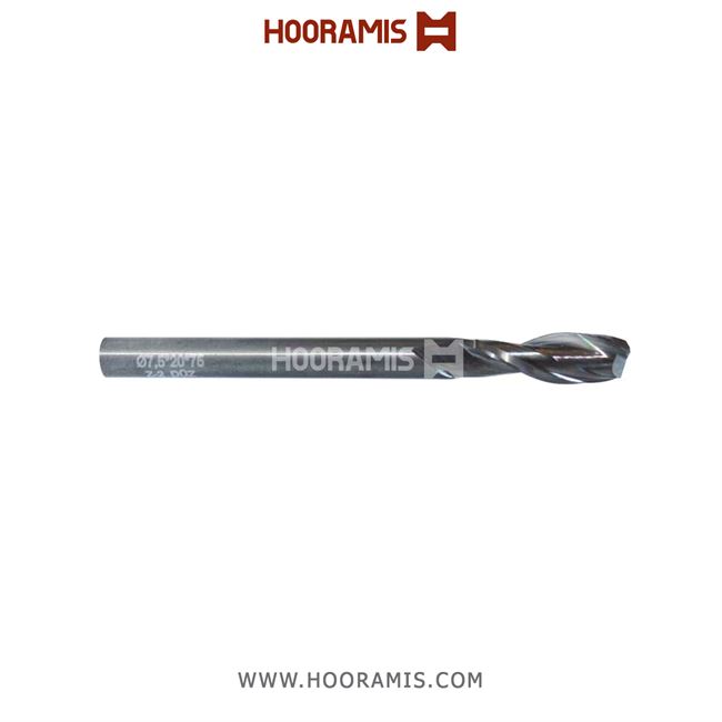 مته اختصاصی دو کاناله 6*75*25*7.5 از جنس Solid Carbide جهت فرزکاری و سوراخکاری در پروفیلهای  uPVC 