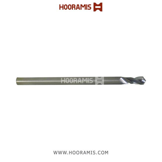 مته اختصاصی دو کاناله 6*100*15*6 از جنس HSS-E با مارپیچ کوتاه جهت فرزکاری و سوراخکاری در پروفیلهای  uPVC 