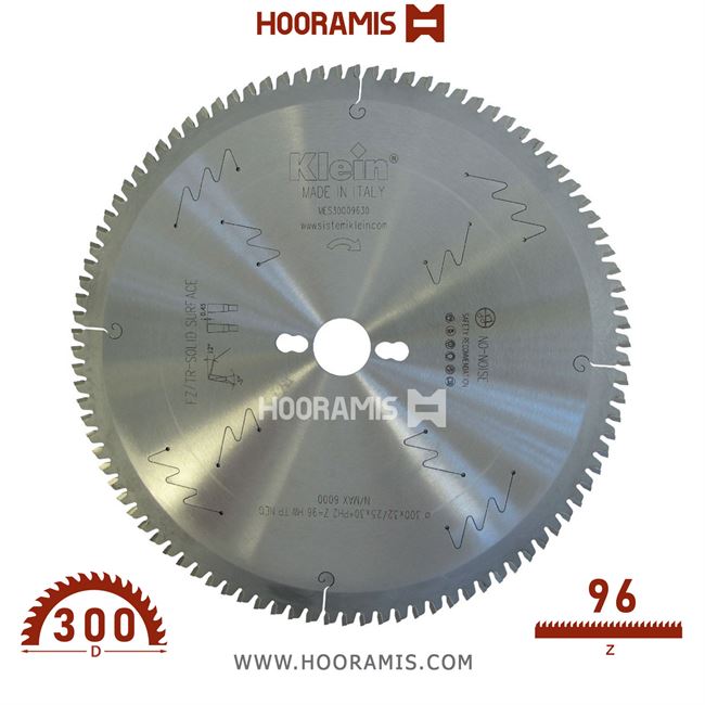 تیغ اره الماسه  کورین بر  96 دندانه قطر  300 شفت  30  کلین (Klein) ایتالیا |  کد رفرنس MES300.09630 |