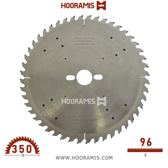 تیغ اره الماسه  MDF بر و لمینیت بر  96 دندانه قطر  350 شفت  30  کلین (Klein) ایتالیا |  کد رفرنس XFC350.09630 |