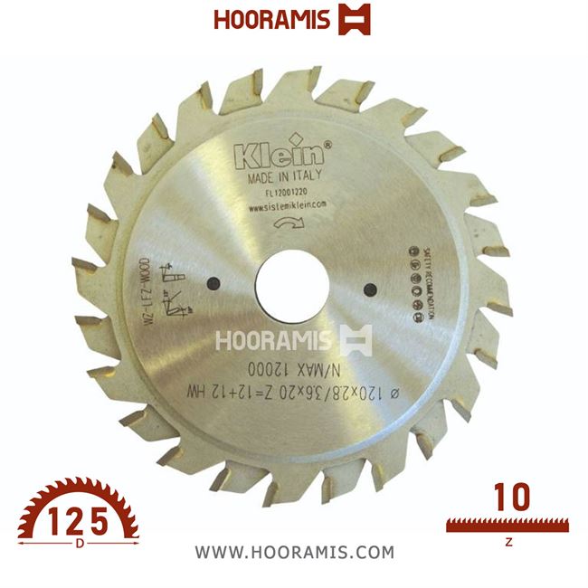 تیغ اره الماسه  خط زن قابل تنظیم  10 دندانه قطر  125 شفت  20 برند  کلین (Klein) ایتالیا |  کد رفرنس XFL125.01020 |