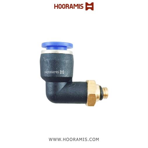 فیتینگ زانویی مینیاتوری پنوماتیک با شلنگ خور 4 میلیمتر و سایز دنده نری 3 میلیمتر (M3*0.5)  10_2.png