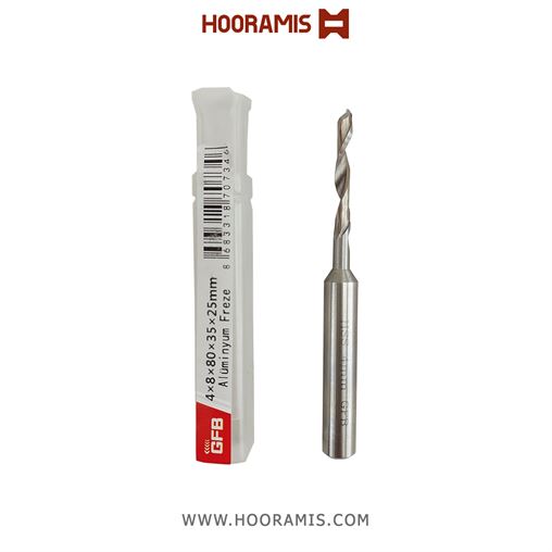 مته عمومی آلومینیوم به ابعاد 8*80*35*25*4 از جنس HSS برند GFB ترکیه | کد رفرنس 2413 |