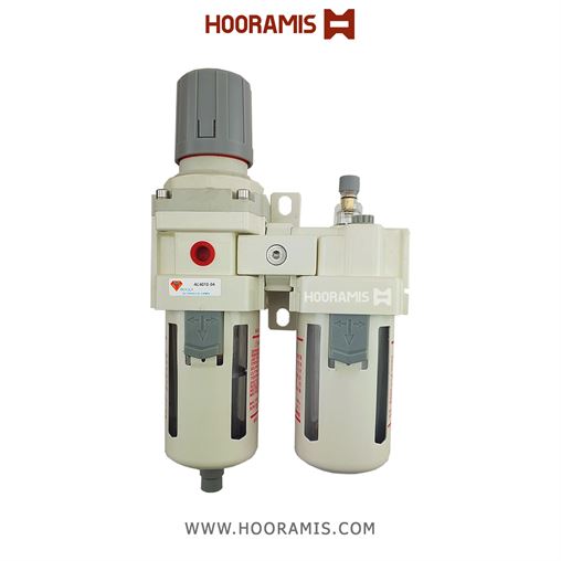 واحد مراقبت پنوماتیک سایز 1/2 اینچ دو تکه برند UNIQUE مدل AC4010-04