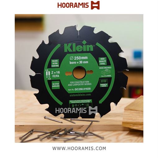 تیغ اره الماسه  چوب با بقایای فلزی بر  20 دندانه قطر  300 شفت  30 برند  کلین (Klein) ایتالیا |  کد رفرنس GC300.02030 | 205_lame-circolari-hw-per-tavolame-anche-con-chiodi-ed-edilizia(3).jpg