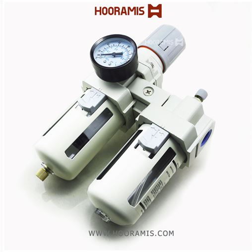 واحد مراقبت پنوماتیک سایز 1/2 اینچ دو تکه برند MAX ZHANTI مدل AW4000-04