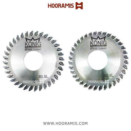 ست 2 عددی تیغ اره الماسه کوچک جهت برش زهوار آلومینیوم و uPVC برند Konig ترکیه به ابعاد 32*2.1*103- Z24