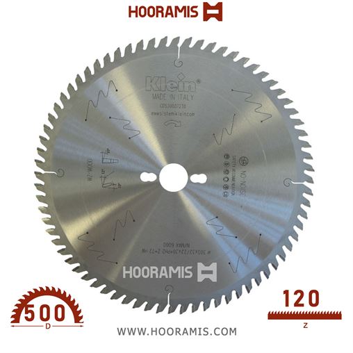 تیغ اره الماسه  چوب -نئوپان بر  108 دندانه قطر  450 شفت  30 برند  کلین (Klein) ایتالیا |  کد رفرنس CD450.10830 | CD500.12030.jpg