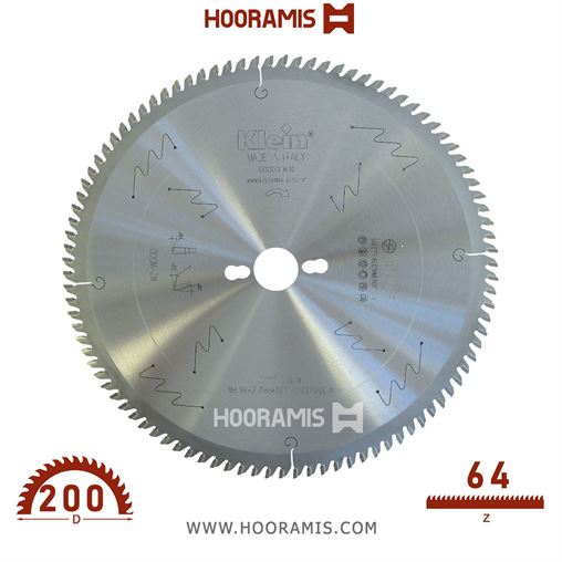 تیغ اره الماسه  نئوپان-چوب  بر  56 دندانه قطر  180 شفت  30 برند  کلین (Klein) ایتالیا |  کد رفرنس CE180.05430 | CE200.06430.jpg