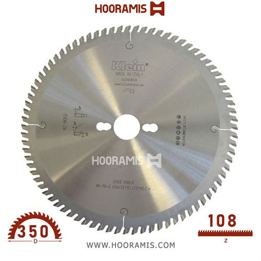 تیغ اره الماسه  نئوپان-چوب  بر  96 دندانه قطر  300 شفت  30 برند  کلین (Klein) ایتالیا |  کد رفرنس CG300.09630 | CG350.10830.jpg