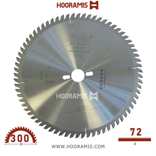 تیغ اره الماسه  نئوپان-چوب  بر  48 دندانه قطر  300 شفت  30 برند  کلین (Klein) ایتالیا |  کد رفرنس CP300.04830 | CP300.07230.jpg