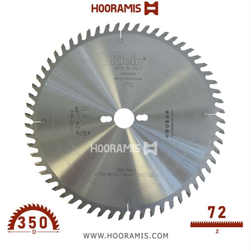 تیغ اره الماسه  لمینیت-پلاستیک بر  60 دندانه قطر  300 شفت  30 برند  کلین (Klein) ایتالیا |  کد رفرنس FB303.06030 | FB350.07230.jpg