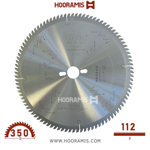 تیغ اره الماسه  MDF بر و لمینیت بر  112 دندانه قطر  350 شفت  30  کلین (Klein) ایتالیا |  کد رفرنس FCS350.11230 |