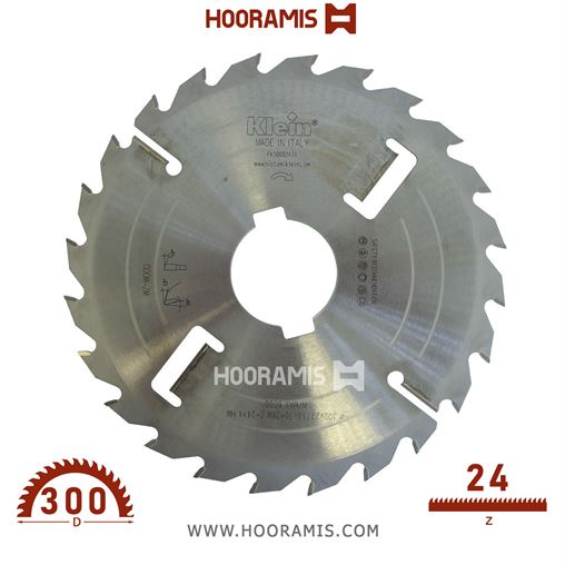 تیغ اره الماسه  چوب بر  24 دندانه قطر  300 شفت   برند  کلین (Klein) ایتالیا |  کد رفرنس FK300.02470 | FK300.02480.jpg