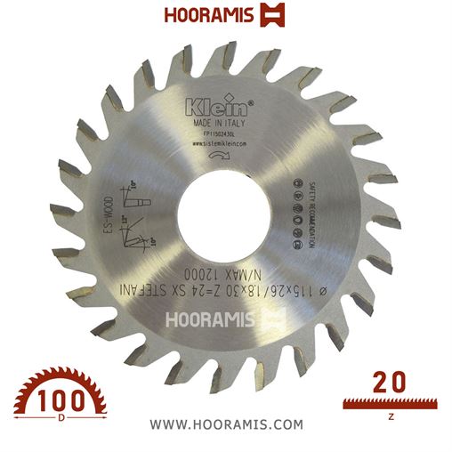 تیغ اره الماسه  MDF بر و لمینیت بر  48 دندانه قطر  160 شفت  30 برند  کلین (Klein) ایتالیا |  کد رفرنس FM160.04830 | FP100.02020L.jpg