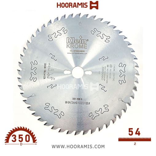 تیغ اره الماسه کروم چوب بر-نئوپان بر  54 دندانه قطر  350 شفت  30 برند  کلین (Klein) ایتالیا |  کد رفرنس KR.CBT350.05430 |