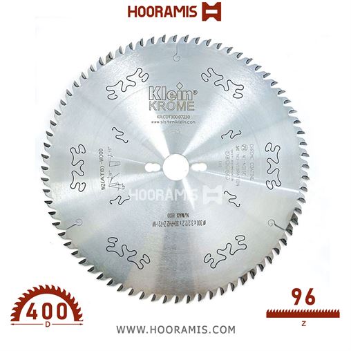 تیغ اره الماسه  چوب بر و نئوپان بر  84 دندانه قطر  350 شفت  30 برند  کلین (Klein) ایتالیا |  کد رفرنس KR.CDT350.08430 | KR.CDT400.09630.jpg