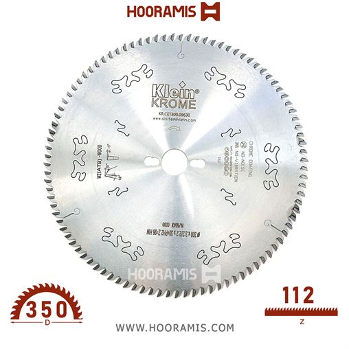 تیغ اره الماسه کروم چوب بر-نئوپان بر  112 دندانه قطر  350 شفت  30 برند  کلین (Klein) ایتالیا |  کد رفرنس KR.CET350.10830 |