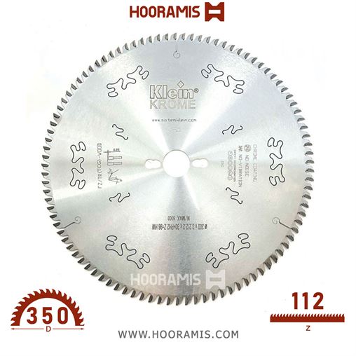 تیغ اره الماسه  لمینیت بر و MDF بر  96 دندانه قطر  300 شفت  30 برند  کلین (Klein) ایتالیا |  کد رفرنس KR.FCN300.09630 | KR.FCN350.11230.jpg